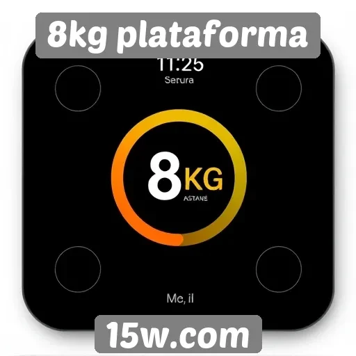Interface intuitiva destaca 8kg plataforma no mercado